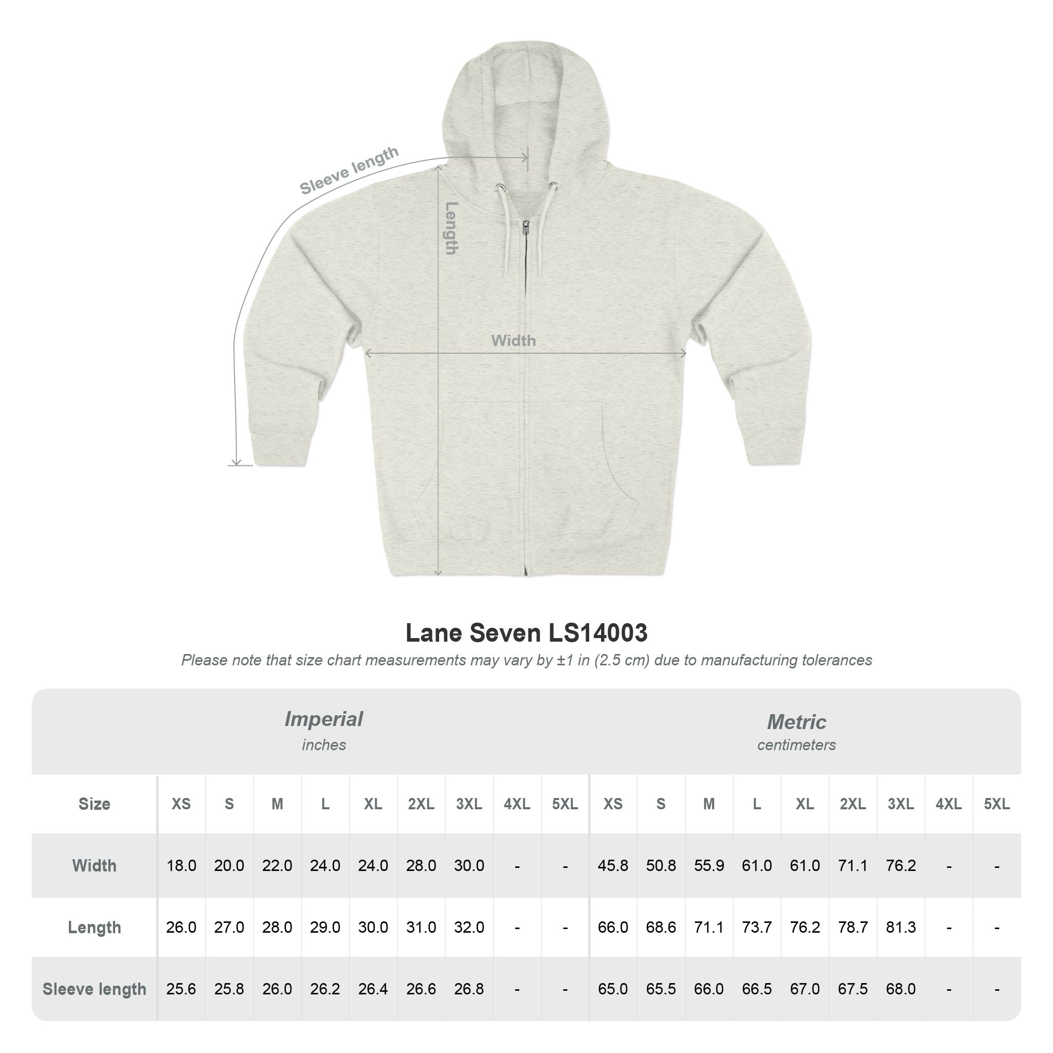 IceLantic Studios Zip Hoodie — Script Logo Full-Zip Hooded Sweatshirt