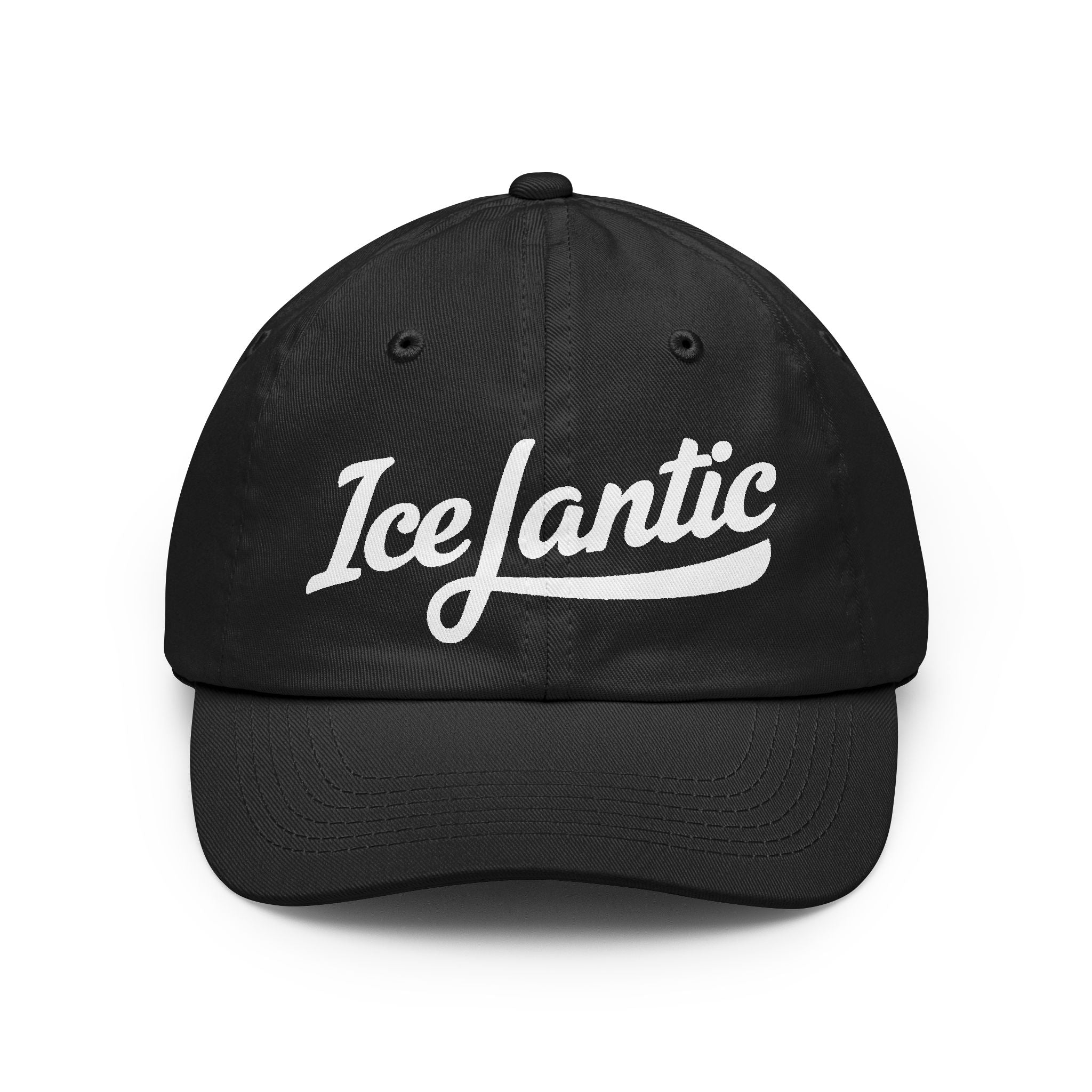 IceLantic Script Dad Hat — Embroidered Retro Baseball Cap