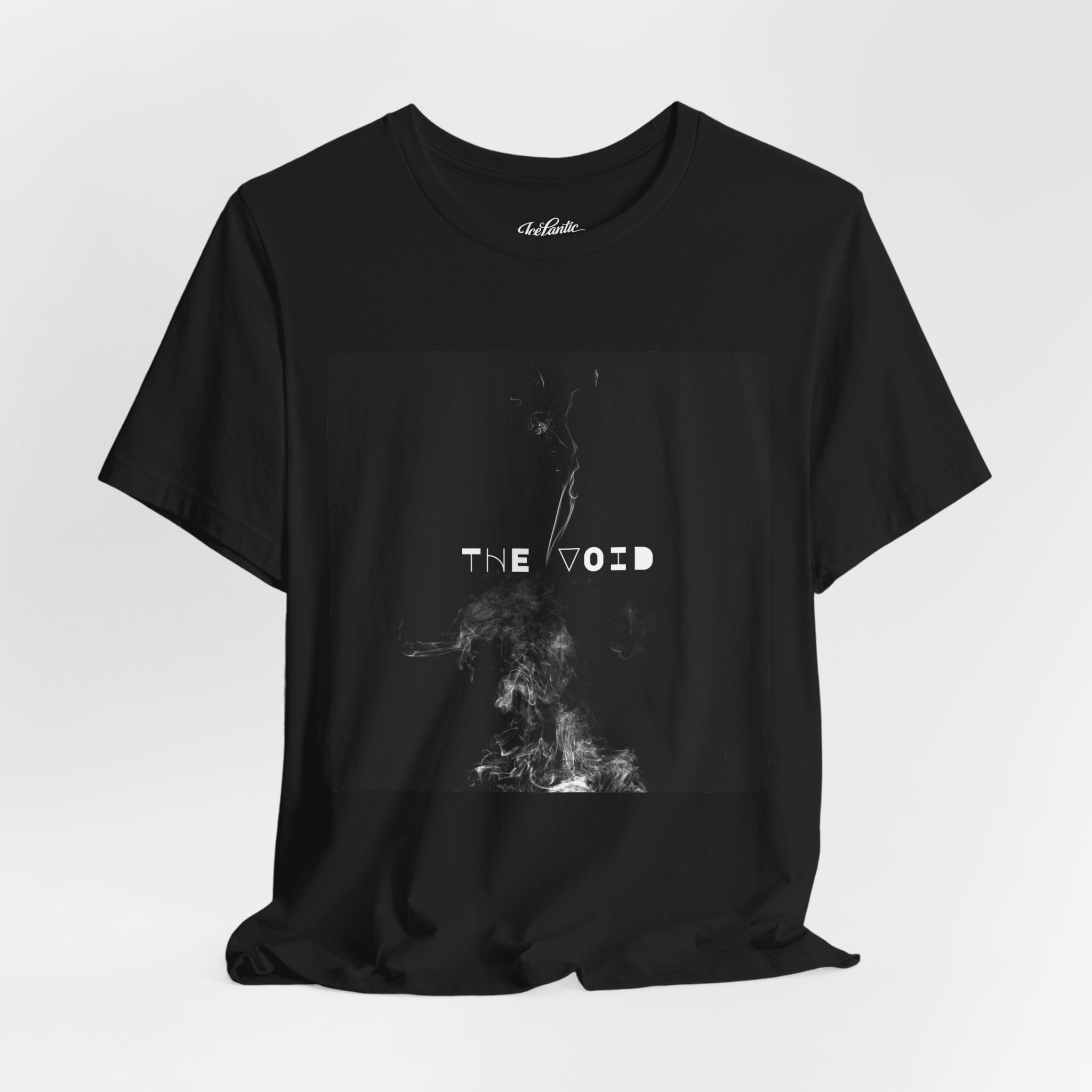 The Void Graphic Tee — Dark Smoke Minimalist T-Shirt