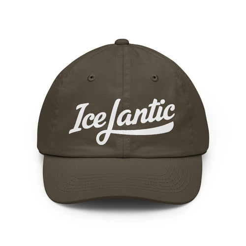 IceLantic Script Dad Hat — Embroidered Retro Baseball Cap