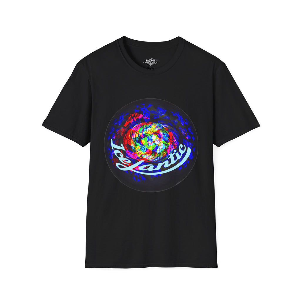 Psychedelic Spiral T‑Shirt — Colorful 'IceLantic' Vortex Graphic Tee