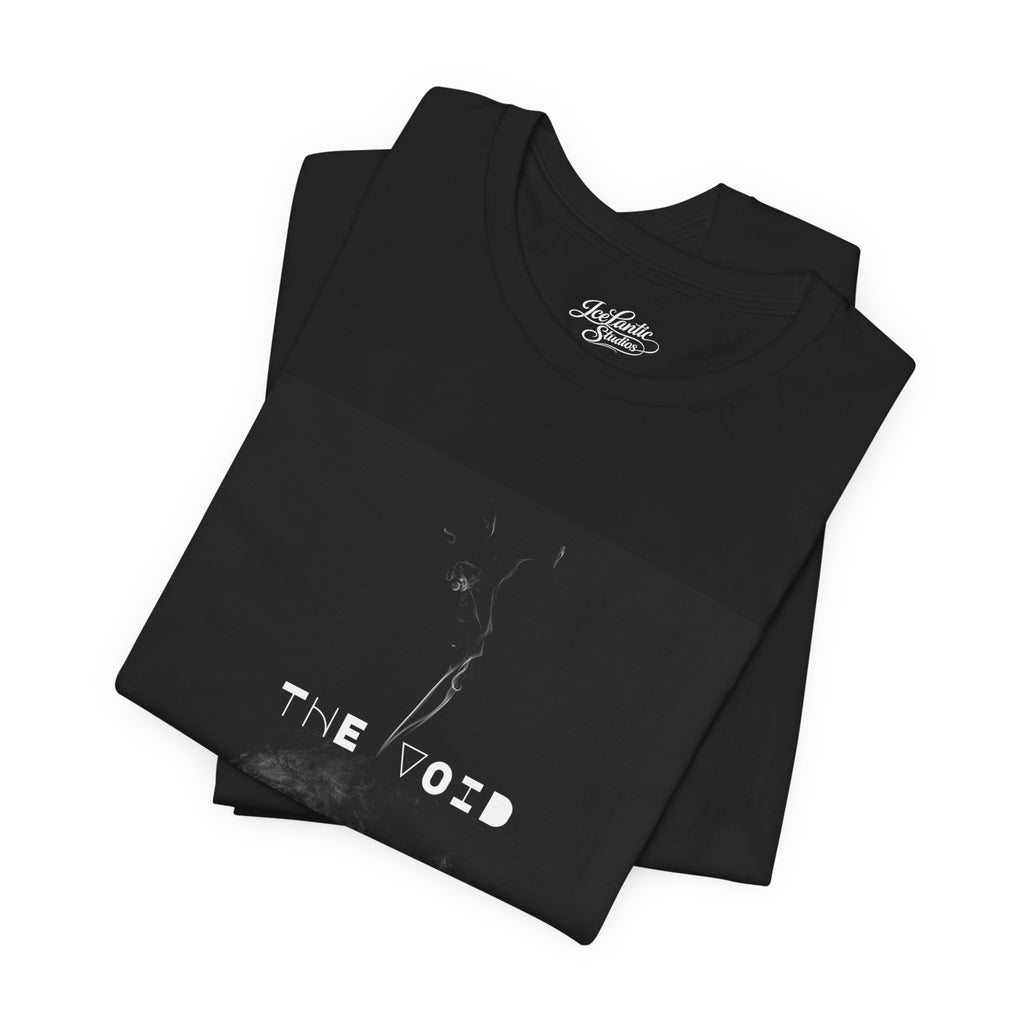 The Void Graphic Tee — Dark Smoke Minimalist T-Shirt